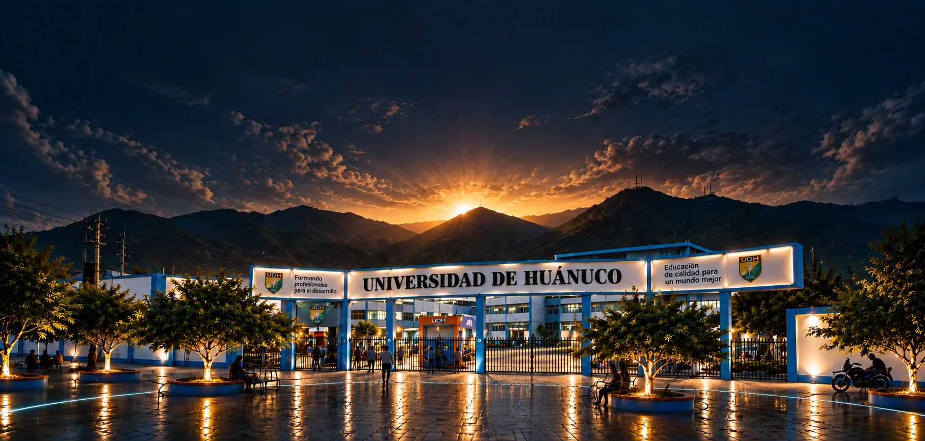 Universidad de Huánuco al amanecer